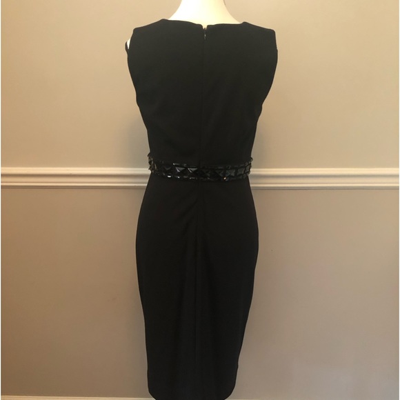 Calvin Klein Black Knit Cocktail Dress - Picture 4 of 9